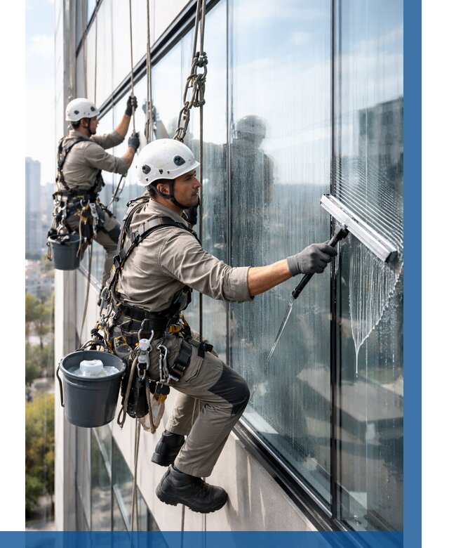 Мойка окон альпинистами в Волгограде от 4676 р. | ВЫСОТНИК-Влг