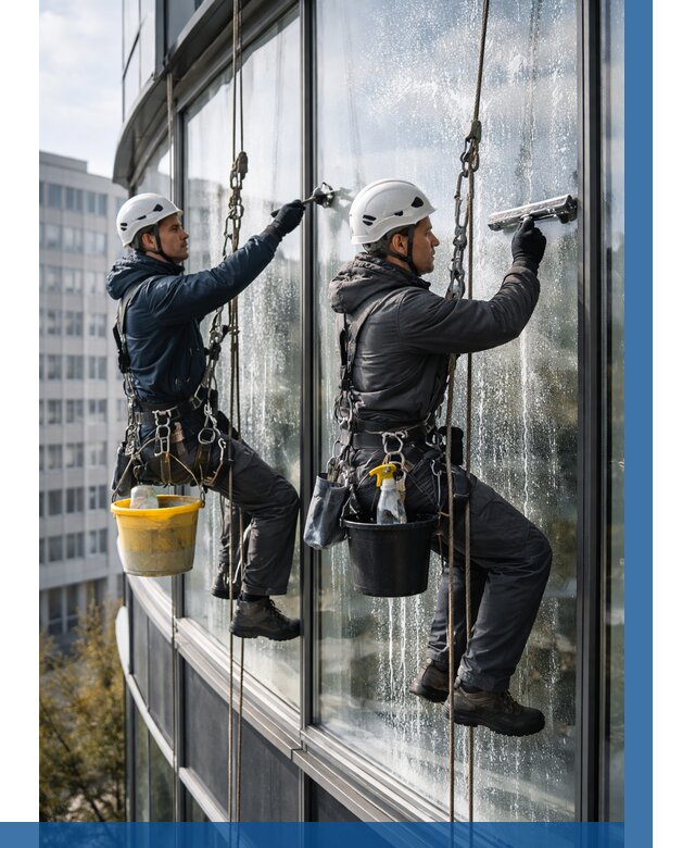 Мойка панорамных окон в Волгограде от 364 р. заказать у ВЫСОТНИК-Влг