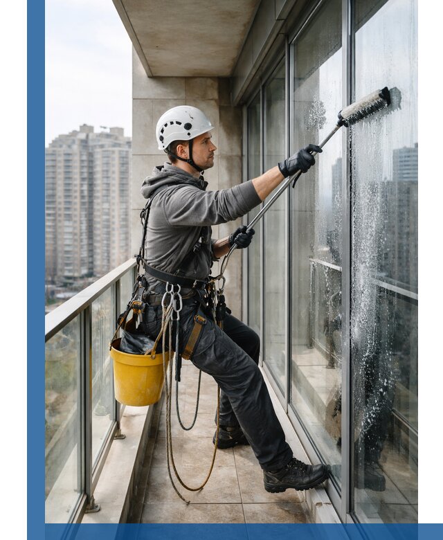 Профессиональная мойка балконного остекления в Волгограде