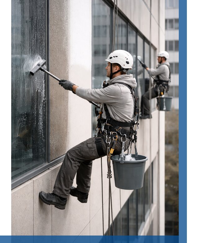 Мойка фасадов зданий в Волгограде под ключ от 364 р. | ВЫСОТНИК-Влг