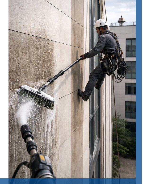 Мойка фасада из керамогранита в Волгограде от 312 р. | ВЫСОТНИК-Влг