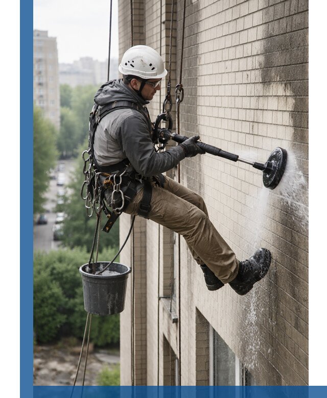 Очистка фасада от копоти в Волгограде профессионально и безопасно