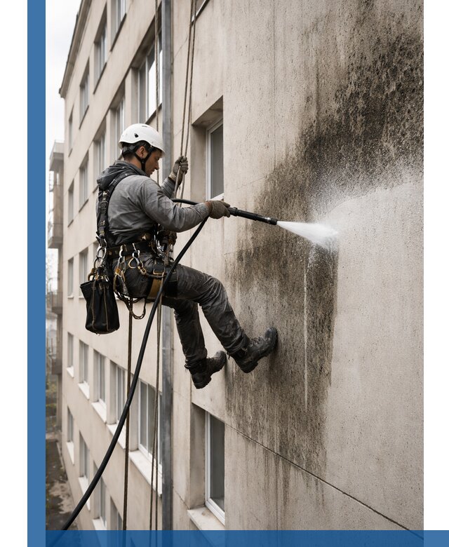 Профессиональная очистка фасадов от плесени в Волгограде