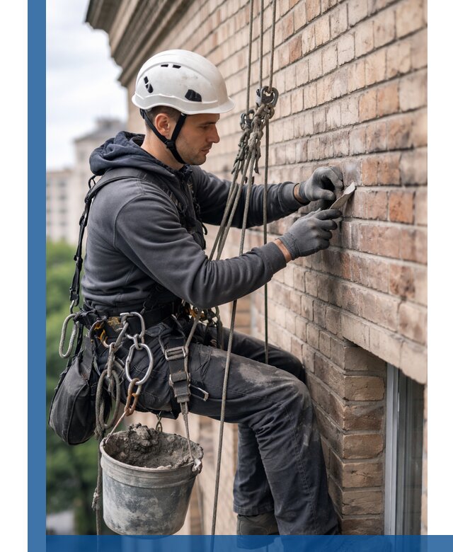 Качественный ремонт кирпичной кладки фасада в Волгограде с гарантией