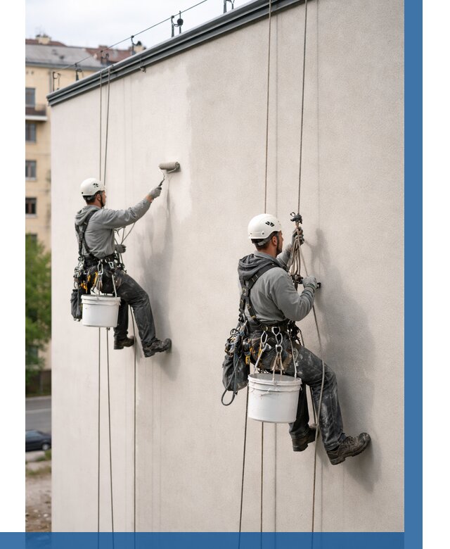 Покраска оштукатуренного фасада в Волгограде от 333 р. | ВЫСОТНИК-Влг