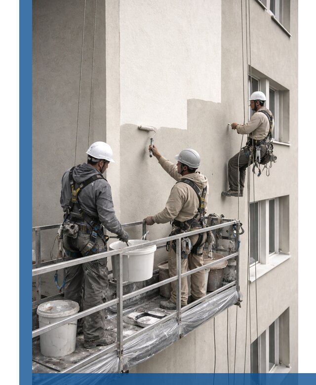 Покраска оштукатуренного фасада в Волгограде под ключ с гарантией