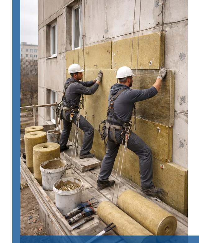 Утепление фасада минватой в Волгограде под ключ с гарантией