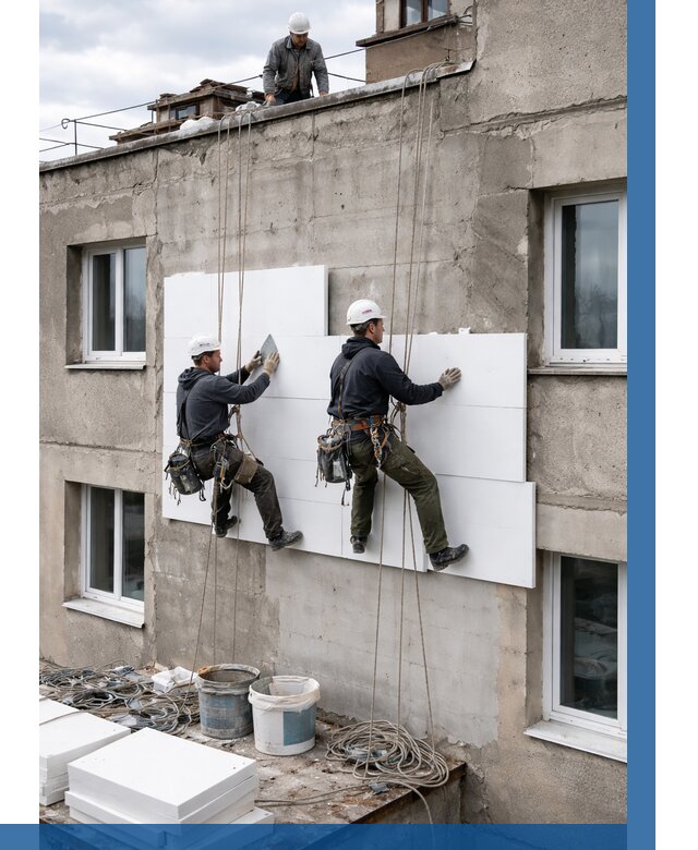 Утепление фасада пенополистиролом в Волгограде от 1870 р. | ВЫСОТНИК-Влг