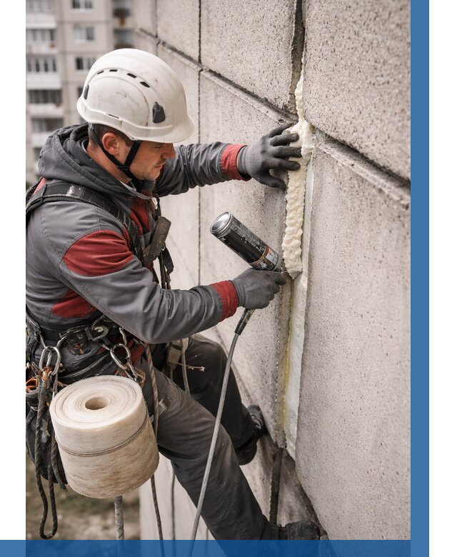 Утепление межпанельных швов в Волгограде от 727 р. | ВЫСОТНИК-Влг