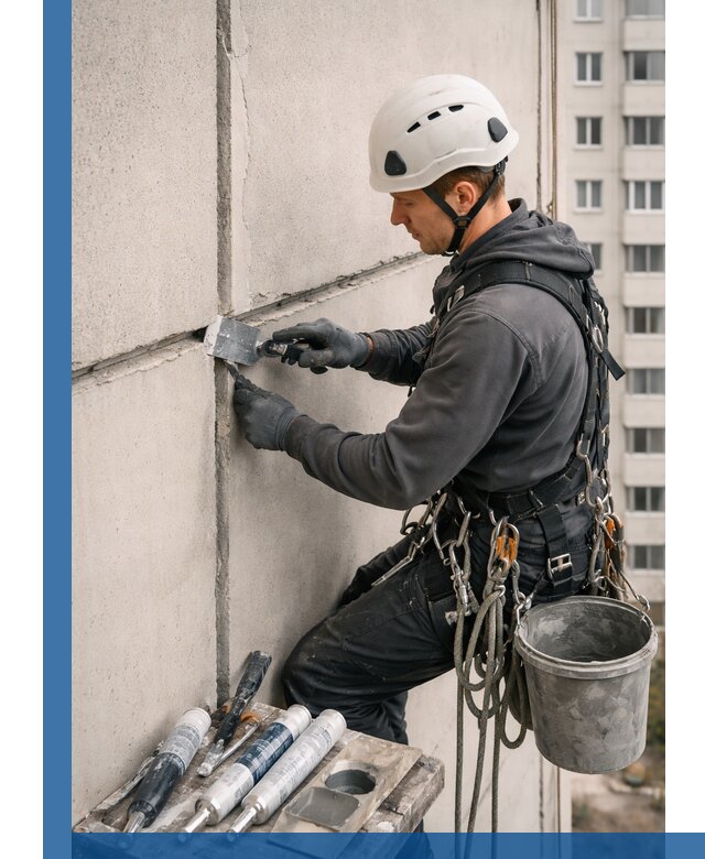 Ремонт межпанельных швов в Волгограде герметизация и восстановление