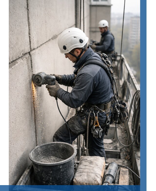 Штробление межпанельных швов в Волгограде от 1247 р. | ВЫСОТНИК-Влг