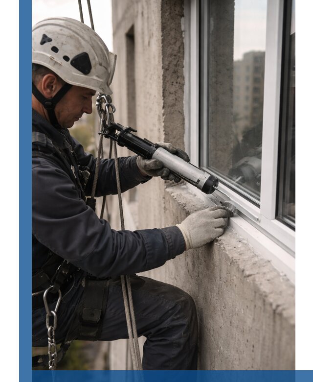 Герметизация оконных швов снаружи в Волгограде профессионально