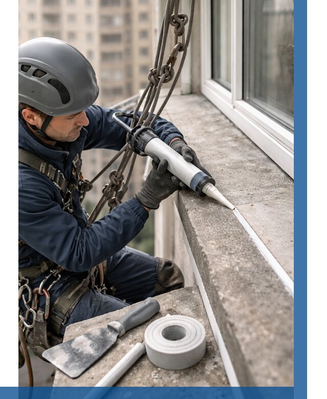 Герметизация балконного козырька в Волгограде от 4676 р. | ВЫСОТНИК-Влг