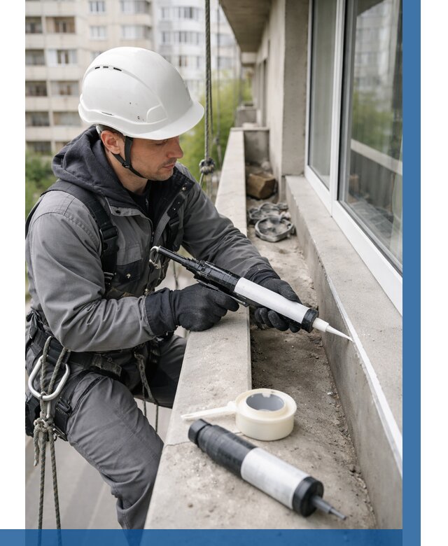 Герметизация швов лоджии в Волгограде от 4676 р. | ВЫСОТНИК-Влг