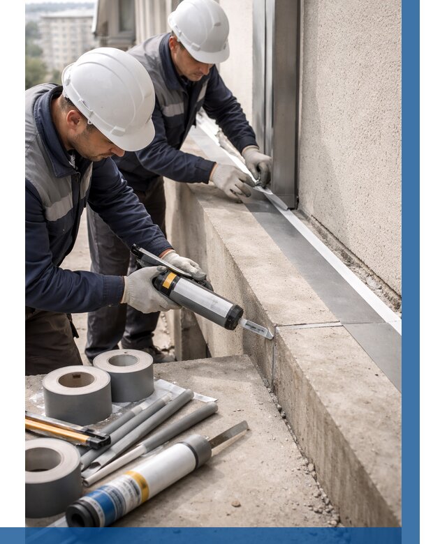 Герметизация примыкания балкона в Волгограде от 4676 р. | ВЫСОТНИК-Влг