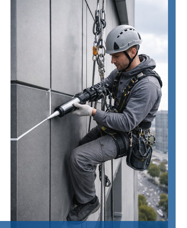 Герметизация стыков фасадных панелей в Волгограде от 6754 р.| ВЫСОТНИК-Влг