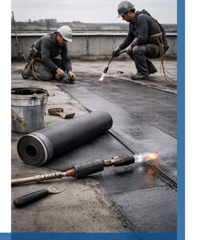 Ремонт рулонной кровли в Волгограде от 675 р. | ВЫСОТНИК-Влг