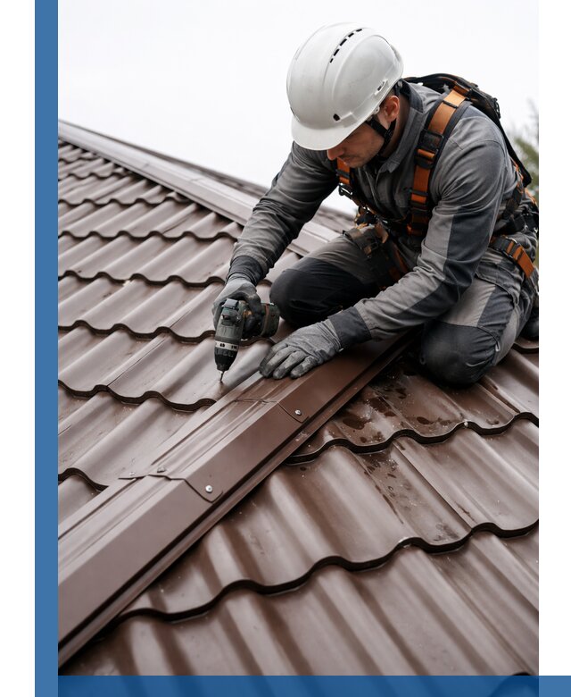 Ремонт металлочерепицы на крыше в Волгограде профессионально