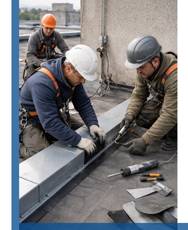 Ремонт кровельных примыканий в Волгограде профессионально