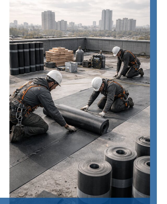 Монтаж мягкой кровли под ключ в Волгограде от 468 р. | ВЫСОТНИК-Влг