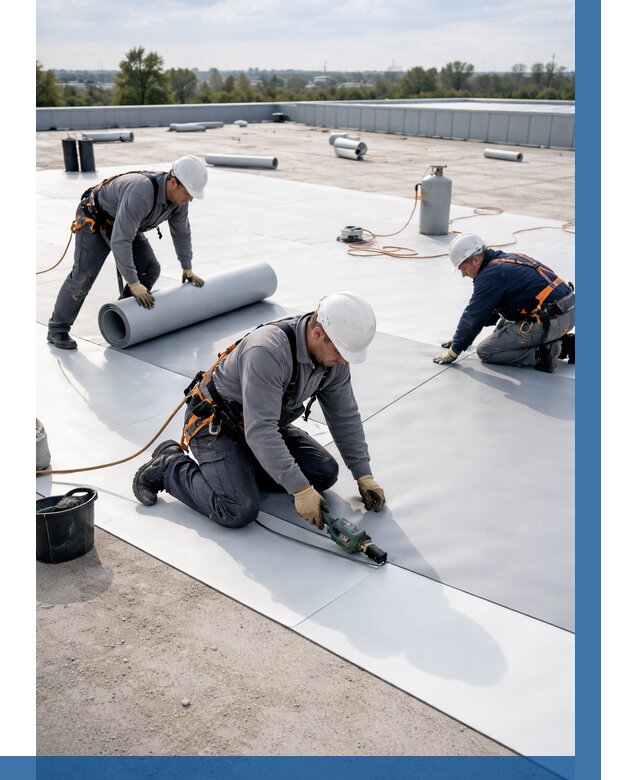 Монтаж мембранной кровли под ключ в Волгограде от 1247 р. | ВЫСОТНИК-Влг