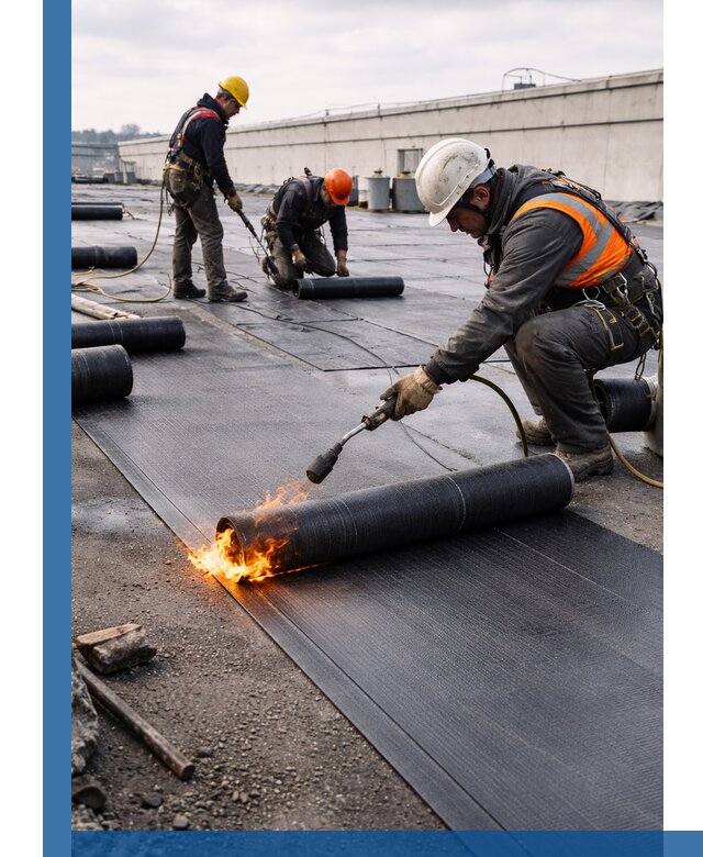 Монтаж наплавляемой кровли в Волгограде профессионально