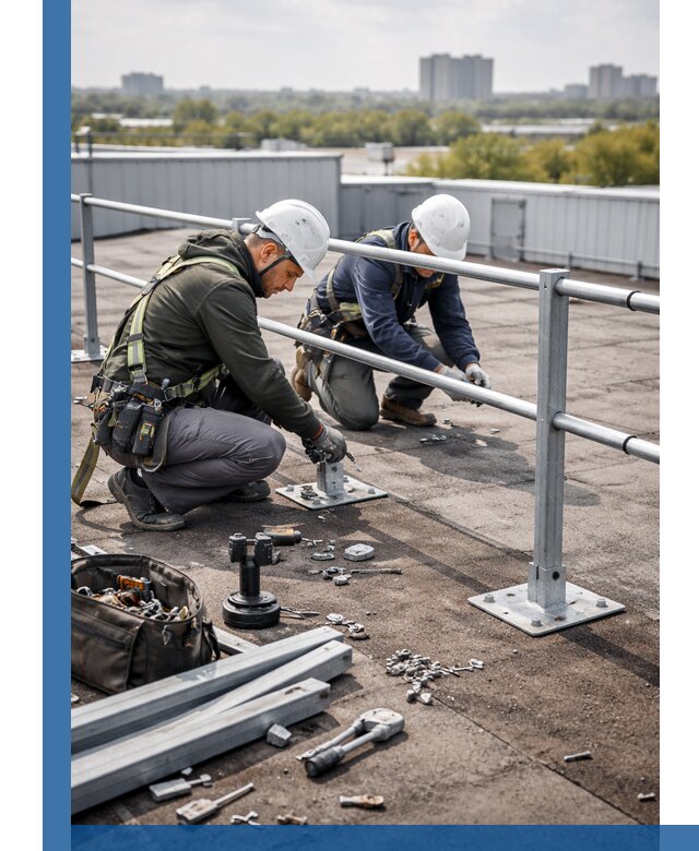 Монтаж кровельного ограждения в Волгограде под ключ с гарантией