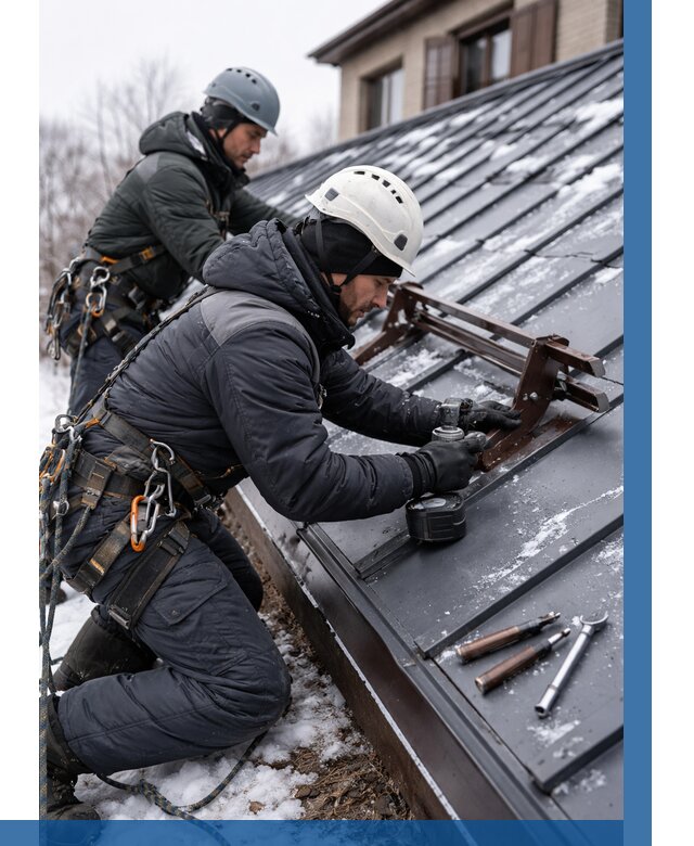 Монтаж снегозадержателей в Волгограде от 468 р. | ВЫСОТНИК-Влг