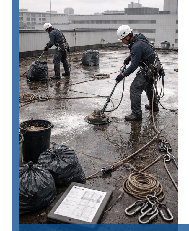 Плановая очистка кровли по графику в Волгограде для безопасности