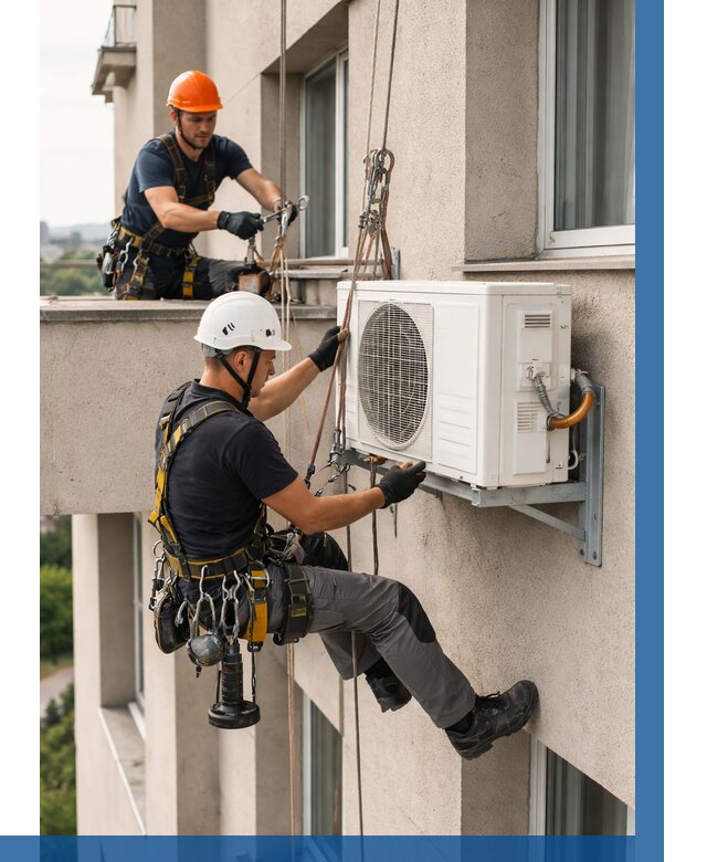 Монтаж внешнего блока кондиционера в Волгограде от 6754 р. | ВЫСОТНИК-Влг