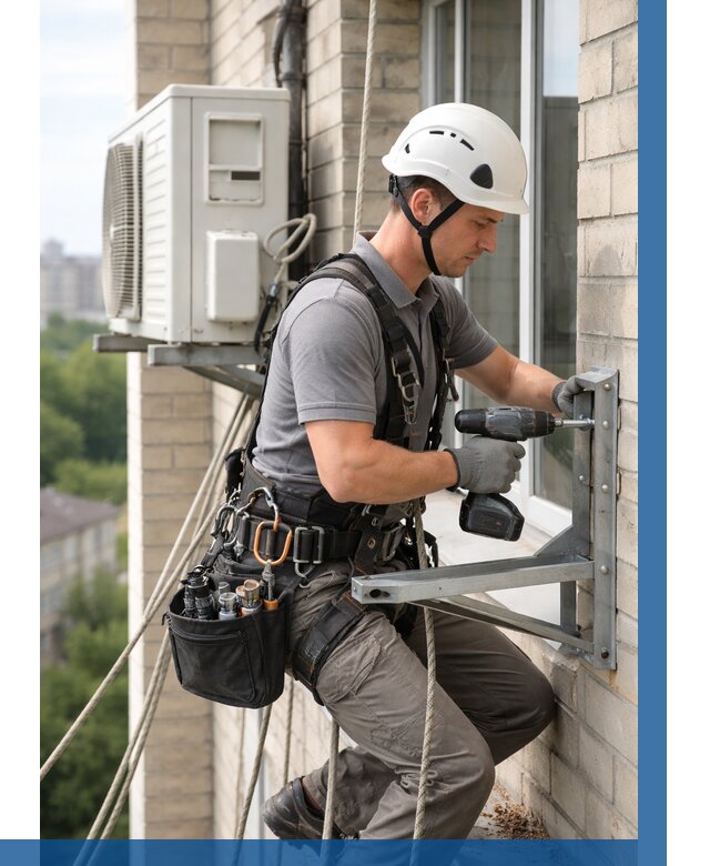 Установка кронштейнов кондиционера в Волгограде от 3637 р. | ВЫСОТНИК-Влг