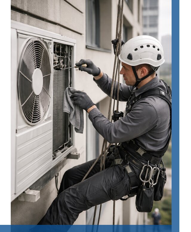 Обслуживание внешнего блока кондиционера в Волгограде от 2806 р.ВЫСОТНИК-Влг