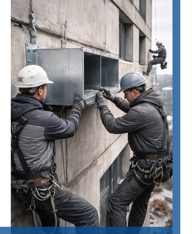 Монтаж вентиляционных коробов в Волгограде от 3117 р. | ВЫСОТНИК-Влг