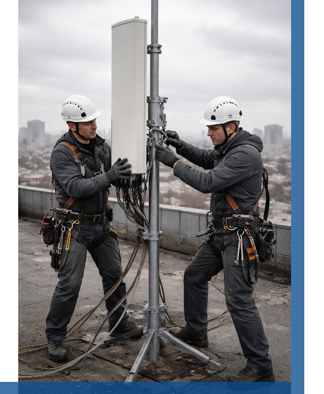 Монтаж антенн связи на крыше в Волгограде от 8832 р. | ВЫСОТНИК-Влг