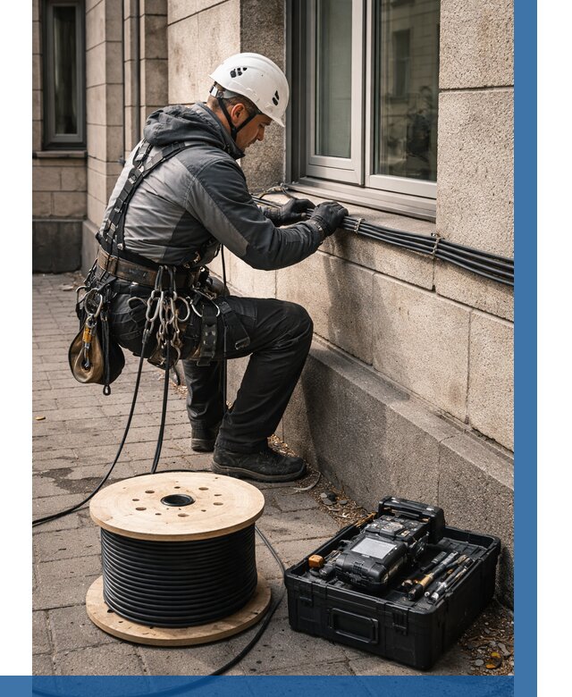 Прокладка оптоволоконного кабеля в Волгограде от 831 р. | ВЫСОТНИК-Влг