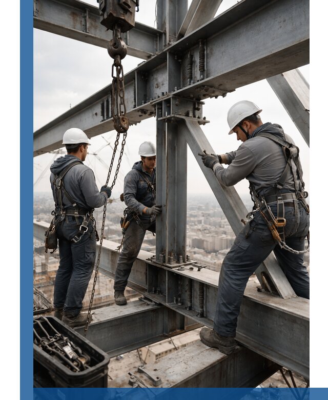 Профессиональный монтаж металлоконструкций на высоте в Волгограде