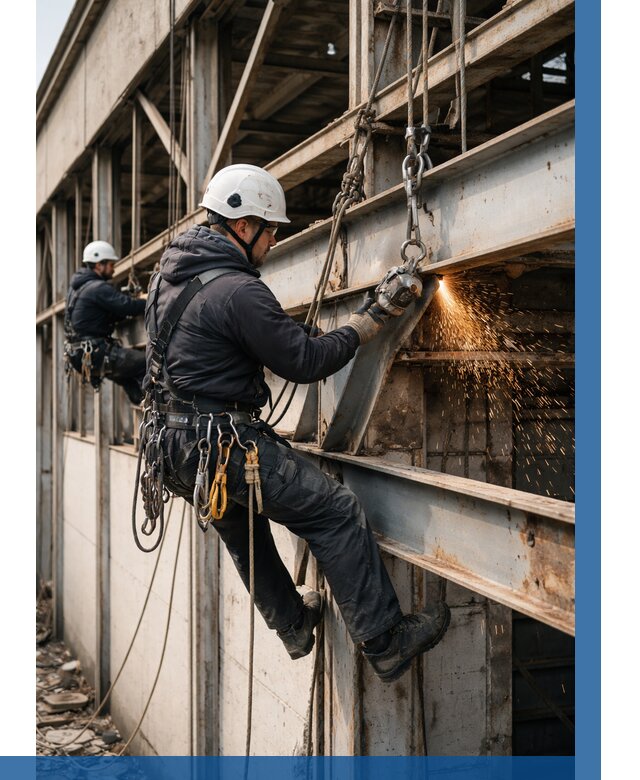 Демонтаж металлоконструкций на высоте в Волгограде от 6754р. |ВЫСОТНИК-Влг