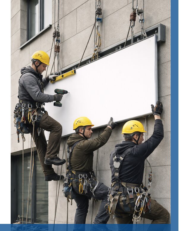 Монтаж рекламной вывески в Волгограде от 8313 р. | ВЫСОТНИК-Влг