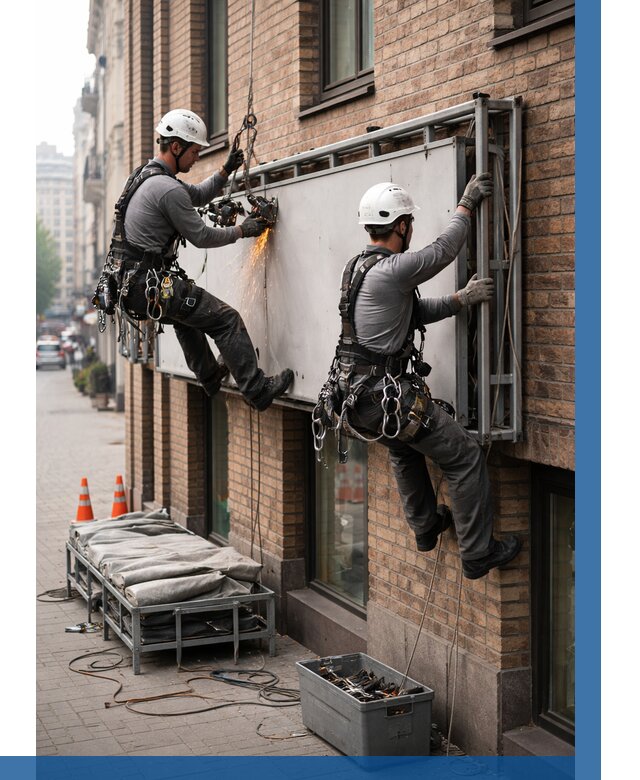 Демонтаж рекламной вывески в Волгограде от 6754 р. | ВЫСОТНИК-Влг