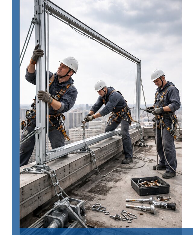 Монтаж крышных рекламных конструкций под ключ в Волгограде