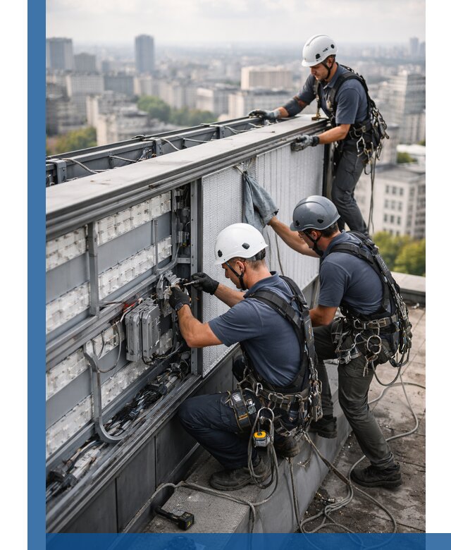 Профессиональное обслуживание крышной рекламы в Волгограде под ключ