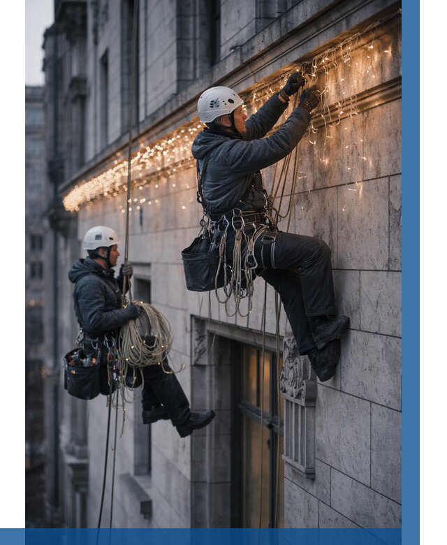 Монтаж новогодней иллюминации в Волгограде от 8832 р. | ВЫСОТНИК-Влг