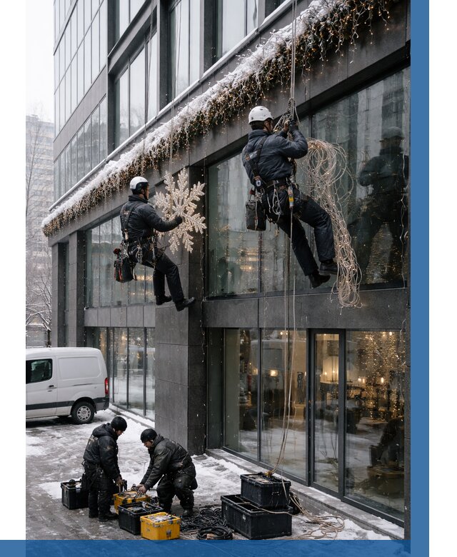 Демонтаж новогоднего оформления в Волгограде от 5715 р. | ВЫСОТНИК-Влг