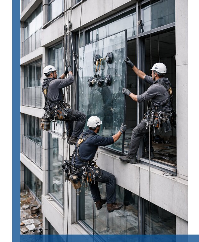 Фасадное остекление и монтаж витражей зданий в Волгограде под ключ
