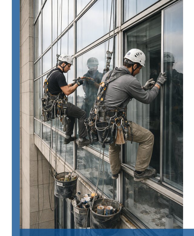 Ремонт витражных конструкций и фасадного остекления в Волгограде