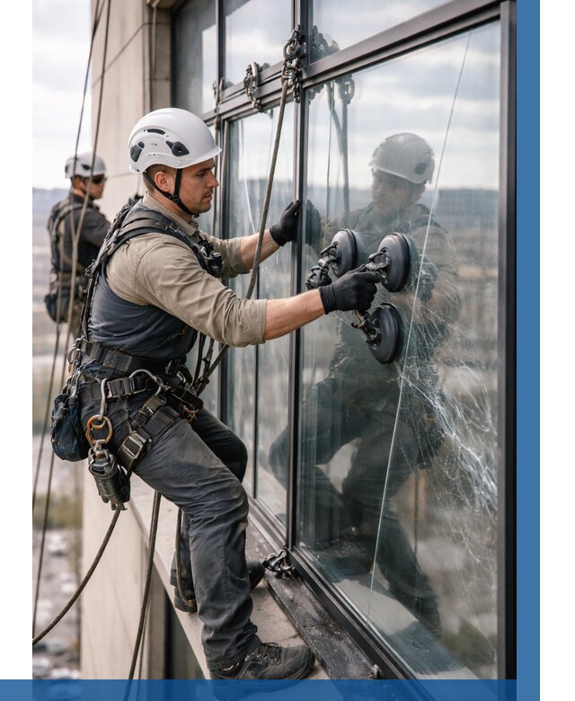 Замена стекла в витраже в Волгограде под ключ от 8832 р. | ВЫСОТНИК-Влг