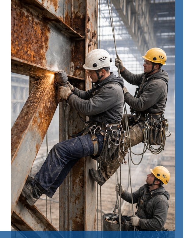 Зачистка металла от ржавчины в Волгограде от 364 р. | ВЫСОТНИК-Влг