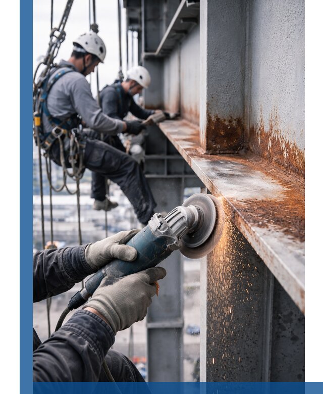 Зачистка металла от ржавчины и подготовка поверхностей в Волгограде