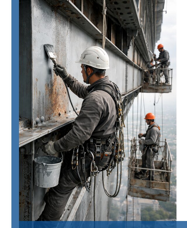 Покраска металлоконструкций на высоте в Волгограде профессионально