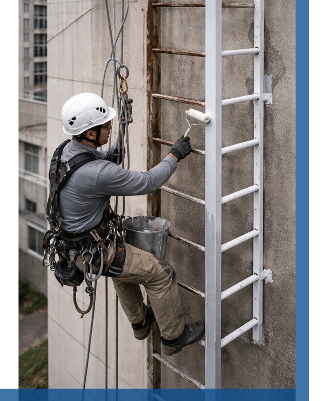 Покраска пожарных лестниц в Волгограде от 4676 р. | ВЫСОТНИК-Влг